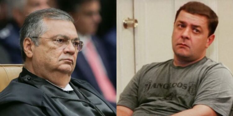 O Ministro do STF, Flávio Dino, e o empresário Fábio Luís Lula da Silva, o Lulinha.