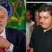 O presidente Lula (PT) e seu filho, Fábio Luís Lula da Silva, o Lulinha.