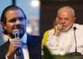 O Dono do Banco Master, Daniel Vorcaro, e o presidente Lula (PT).