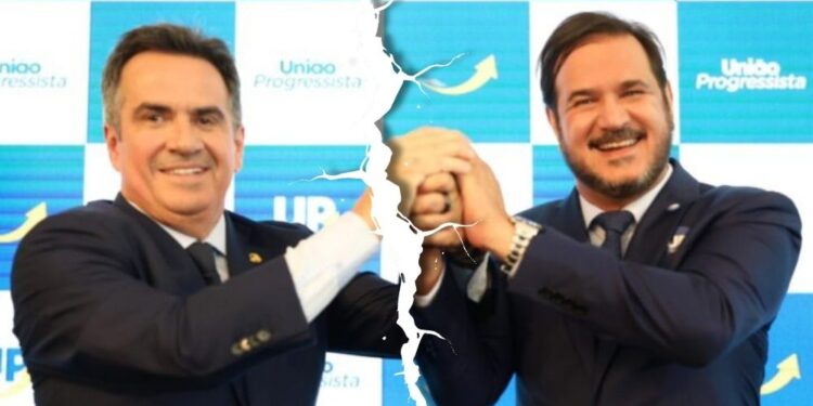 O presidente do Progressistas, Ciro Nogueira, e o presidente do União Brasil, Antonio Rueda.