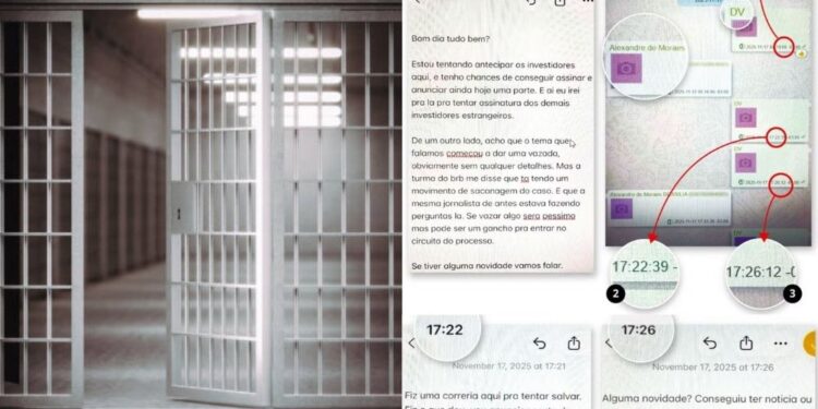 As mensagens trocadas entre os dois via Whatsapp ocorreram entre as 7h19m e as 20h48m