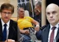 O PGR, Paulo Gonet, Bolsonaro e o ministro do STF, Alexandre de Moraes.