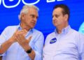 O governado de Goiás, Ronaldo Caiado, e o presidente do PSD, Gilberto Kassab. Foto: Wesley Costa.
