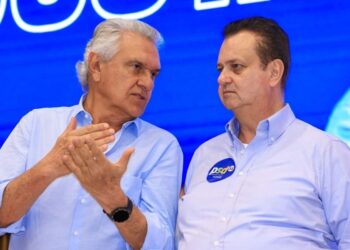 O governado de Goiás, Ronaldo Caiado, e o presidente do PSD, Gilberto Kassab. Foto: Wesley Costa.