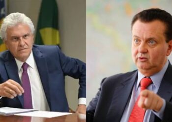 O pré-candidato a presidência da República, Ronaldo Caiado, e o presidente do PSD, Gilberto Kassab.