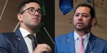 Os vereadores Thiago Medina (PL) e Romerinho Jatobá (PSB).