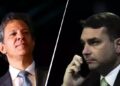 Fernando Haddad e Flávio Bolsonaro