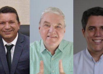Os prefeitos de Orobó, Biu Abreu (PSDB); de Buenos Aires, Henrique Queiroz (PP); e de Aliança, Pedro Freitas (PP).