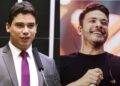 O deputado federal Júnior Mano e o cantor Wesley Safadão