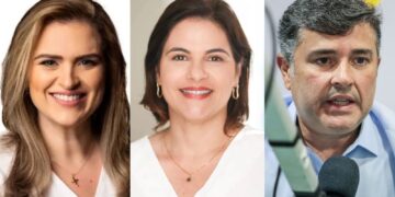 Marília Arraes (PDT), Priscila Krause (PSD) e Eduardo da Fonte (PP)