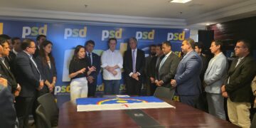 A governadora Raquel Lyra em evento na Sede do PSD em Brasília