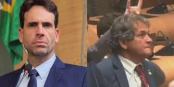 Eduardo Moura fez gesto de "chifre" em Chico Kiko durante sessão