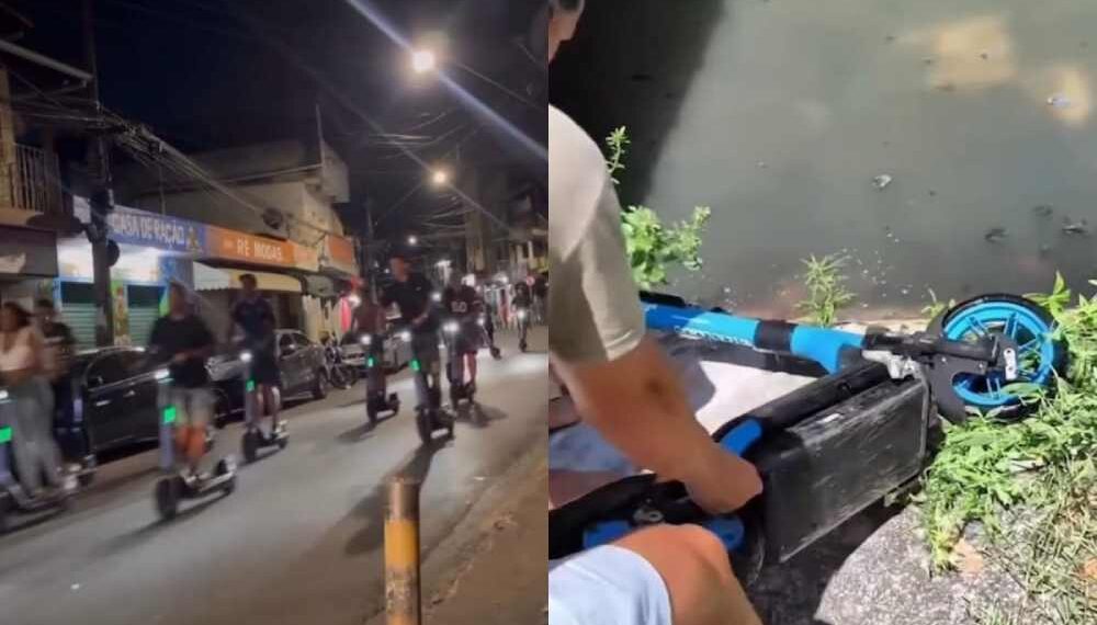 Moradores denunciam vandalismo e caos após implementação dos patinetes