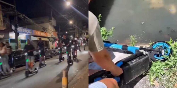 Moradores denunciam vandalismo e caos após implementação dos patinetes