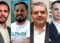 Daniel Vorcaro, Rodrigo Tavares, Ricardo Antunes e Lauro Jardim
