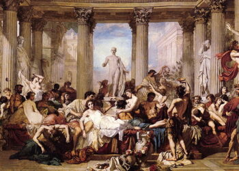 Os Romanos da Decadência - Thomas Couture, pintura de 1847.