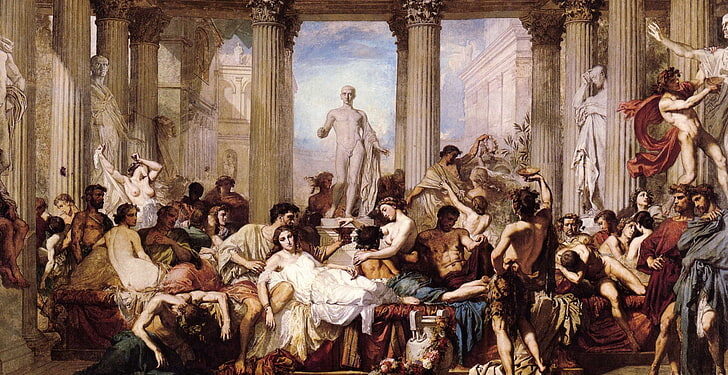 Os Romanos da Decadência - Thomas Couture, pintura de 1847.