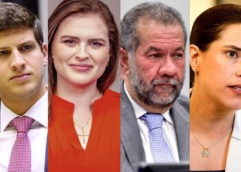 João Campos, Marília Arraes, Carlos Lupi e Raquel Lyra