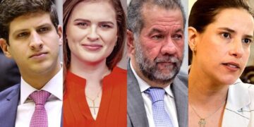 João Campos, Marília Arraes, Carlos Lupi e Raquel Lyra