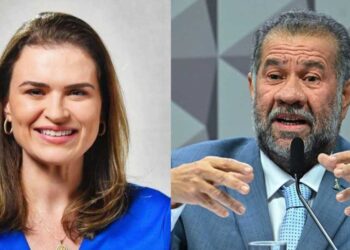 Marília Arraes e Carlos Lupi