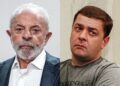 O presidente Lula e o filho Fábio Luís Lula da Silva, o Lulinha