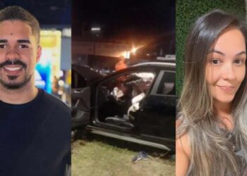 Eduardo Vinicius Castro e a vítima fatal Amanda Alves Souza