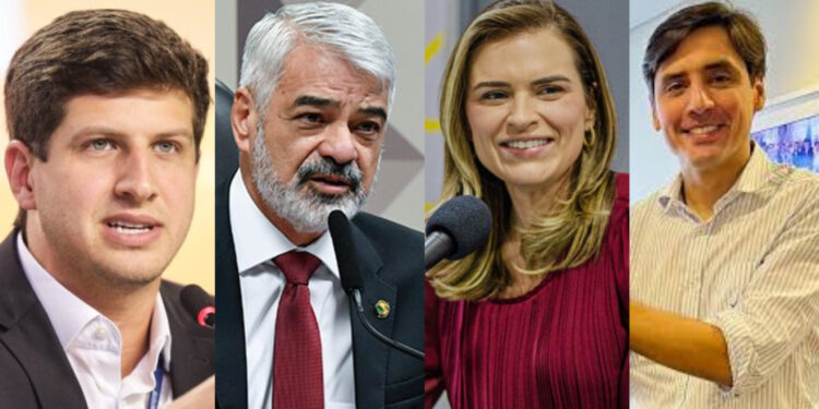 O ex-prefeito João Campos (PSB); o senador Humberto Costa (PT); a ex-deputada Marília Arraes (PDT); e Carlos Costa (Republicanos)