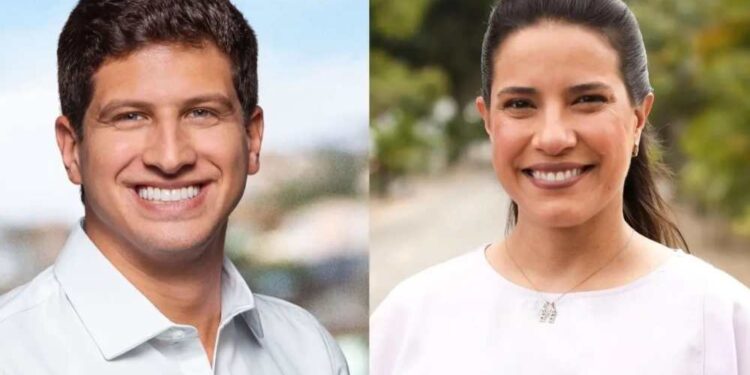 O ex-prefeito João Campos (PSB) e a governadora Raquel Lyra (PSD)