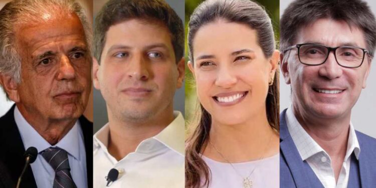 José Múcio  João Campos, Raquel Lyra e Janguiê Diniz (da esq. p/ dir.)