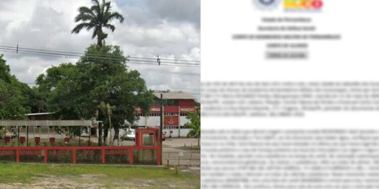 Aluna denuncia crime no curso de Bombeiros em Jaboatão