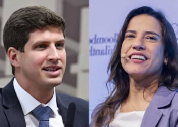 O pré-candidato ao governo, João Campos (PSB) e a governadora Raquel Lyra (PSD)