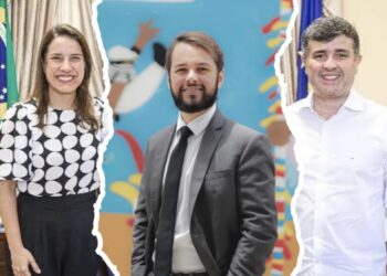Raquel Lyra (PSD), André Teixeira Filho e Eduardo da Fonte (esq. p/ dir.)