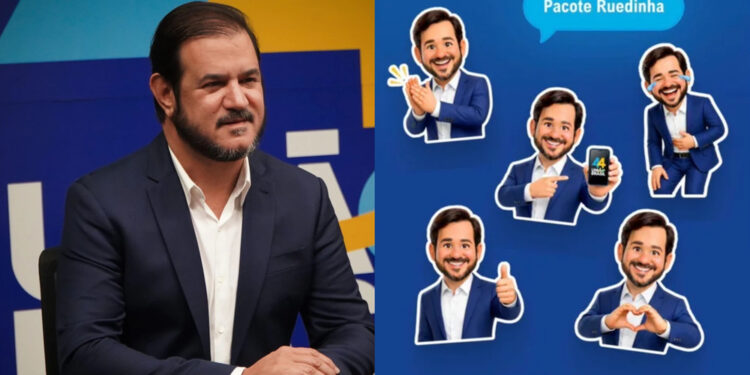 União Brasil lança figurinhas com seu presidente, Antônio Rueda