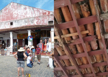 Teto do Mercado da Ribeira, tem risco de desabamento por causa da ação de cupins