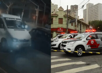 Ataque ocorreu na Av. Nove de Julho com vários disparos ao veículo