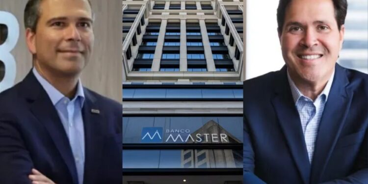 O ex-presidente do BRB Paulo Henrique Costa e o advogado Daniel Monteiro