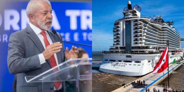 O governo Lula (PT) contratou cruzeiros que serviram de hospedagem na COP30