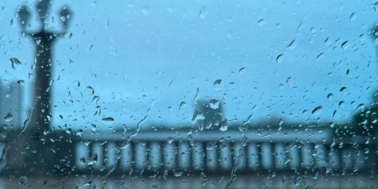 Dia de chuva no centro do Recife. Foto: Cristiane Ribeiro/JC