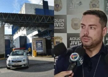 O delegado Mário Melo, titular da Delegacia de Polícia de Boa Viagem.