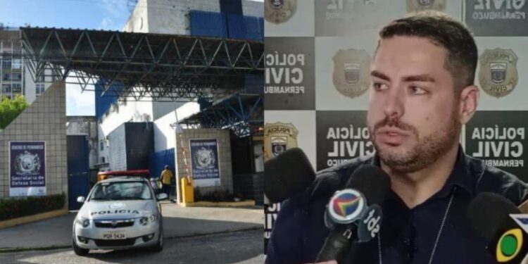 O delegado Mário Melo, titular da Delegacia de Polícia de Boa Viagem.