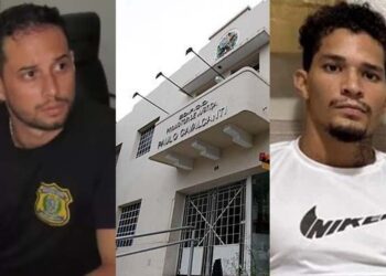 Del. Luiz Alberto Braga (esq.) baleou Emmanuel Apory em Noronha