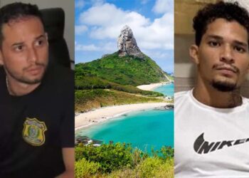 Del. Luiz Alberto Braga (esq.) baleou Emmanuel Apory em Noronha