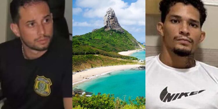 Del. Luiz Alberto Braga (esq.) baleou Emmanuel Apory em Noronha