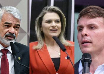 Humberto Costa (PT), Marília Arraes (PDT) e Miguel Coelho (UNIÃO)