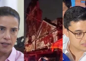 A governadora Raquel Lyra (PSD) e o prefeito do Recife Victor Marques (PSB)