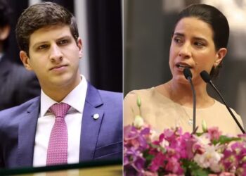 O ex-prefeito João Campos (PSB) e a governadora Raquel Lyra (PSD)