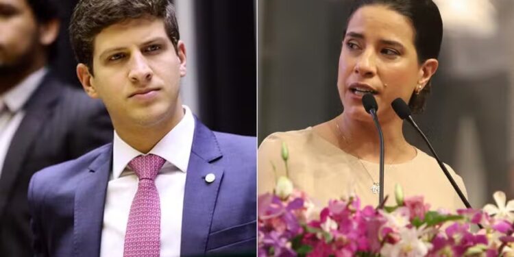 O ex-prefeito João Campos (PSB) e a governadora Raquel Lyra (PSD)