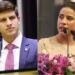 O ex-prefeito João Campos (PSB) e a governadora Raquel Lyra (PSD)
