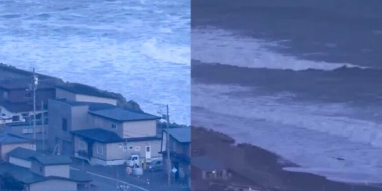 Sanae Takaichi, primeira-ministra, pediu aos moradores que saíssem áreas afetadas