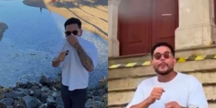 Influenciador mostra o abandono do Recife